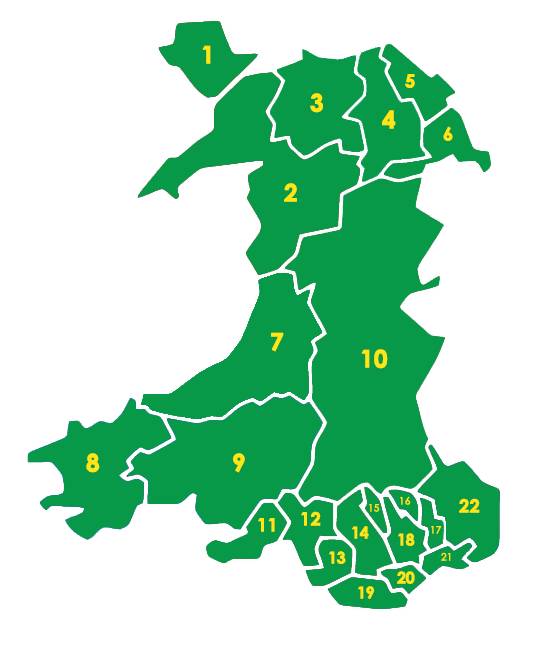 Welsh Local Authority Map About Us